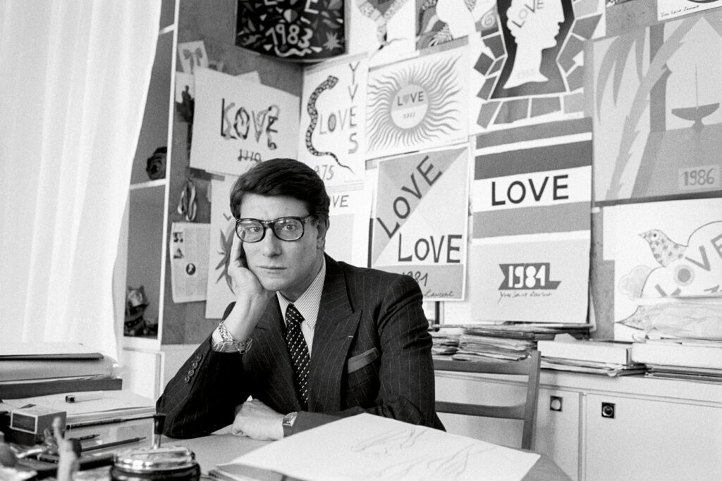 YVES SAINT LAURENT FRANCE 1986  ¬©Pierre Olivier DESCHAMPS/ Agence VU