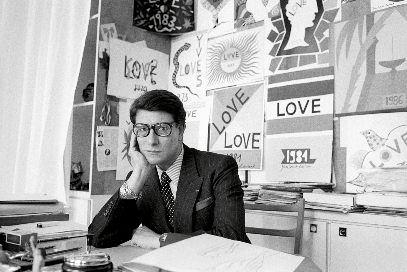 YVES SAINT LAURENT FRANCE 1986 ¬©Pierre Olivier DESCHAMPS/ Agence VU