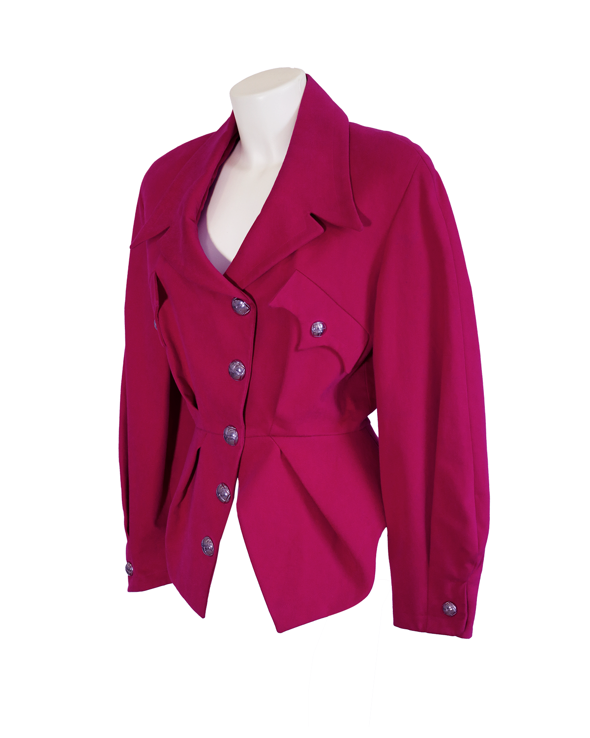 Thierry Mugler Fuchsia Jacket from 1990s