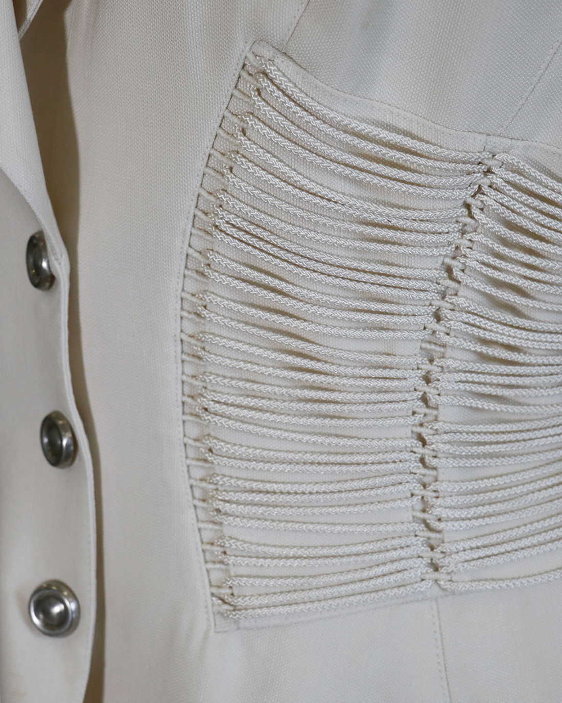 Thierry Mugler Ivory Jacket from 1980s