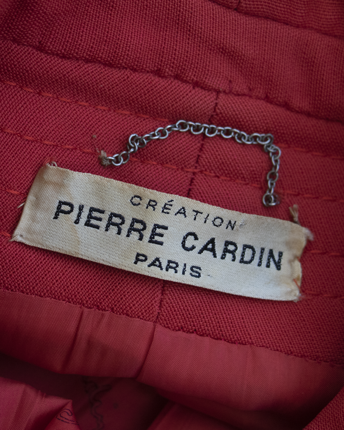 Pierre Cardin Red Coat from 1970s