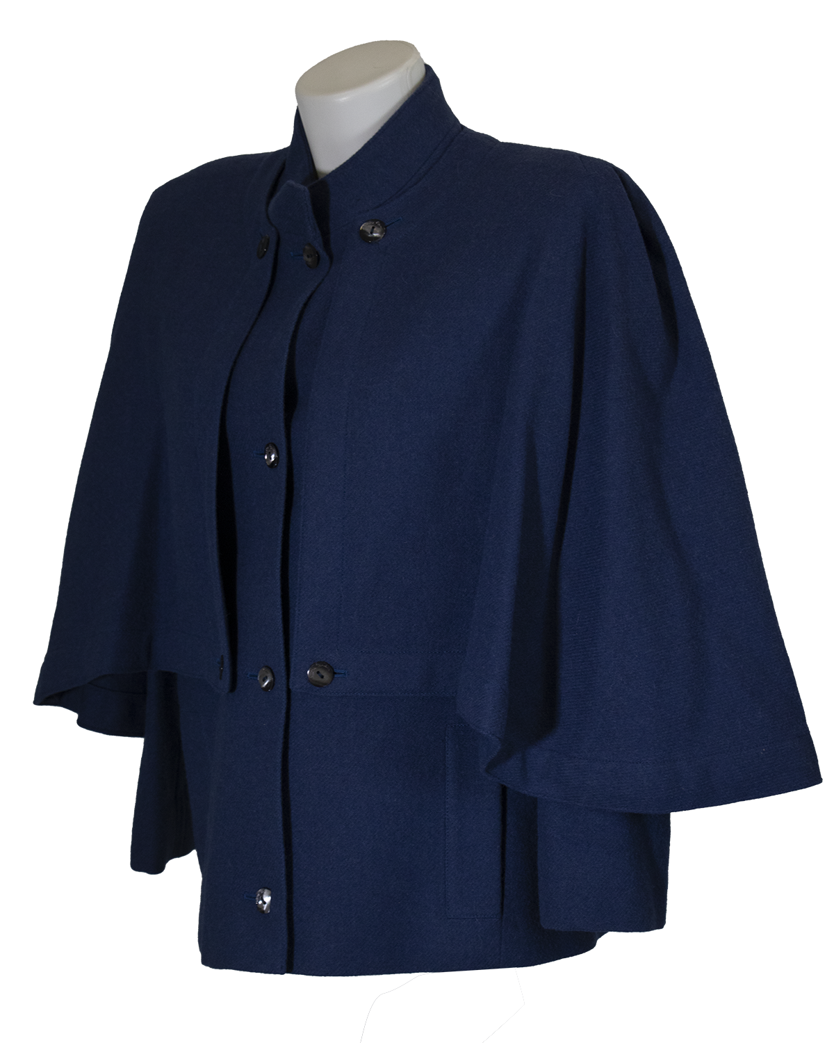 Pierre Cardin Blue Wool Jacket from 1970s