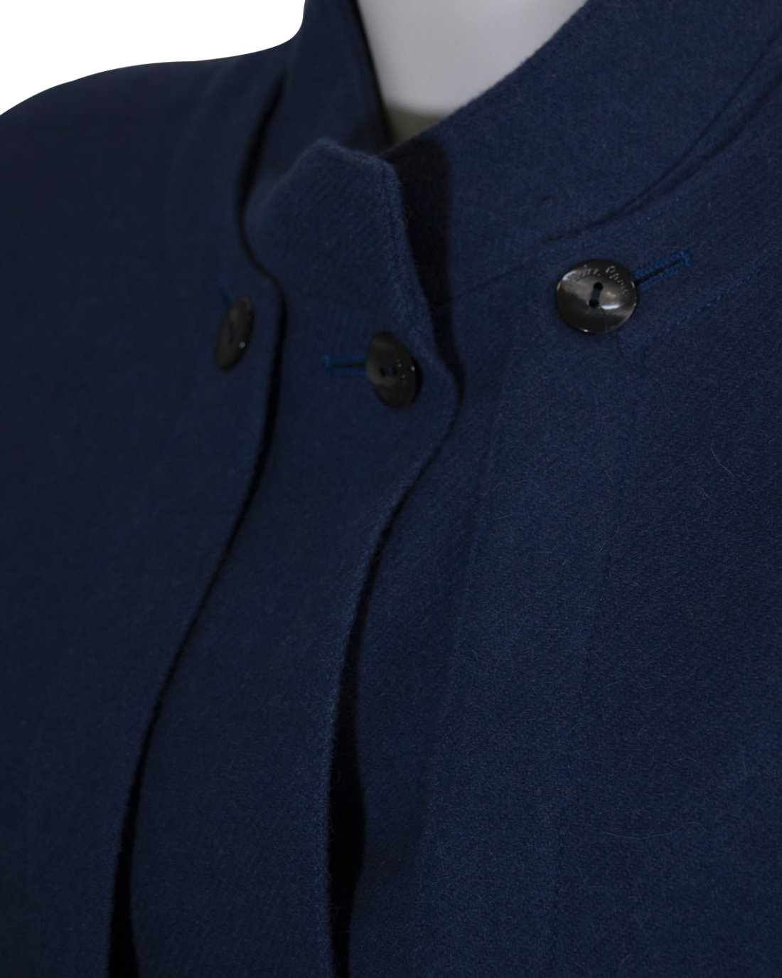 Pierre Cardin Blue Wool Jacket from 1970s