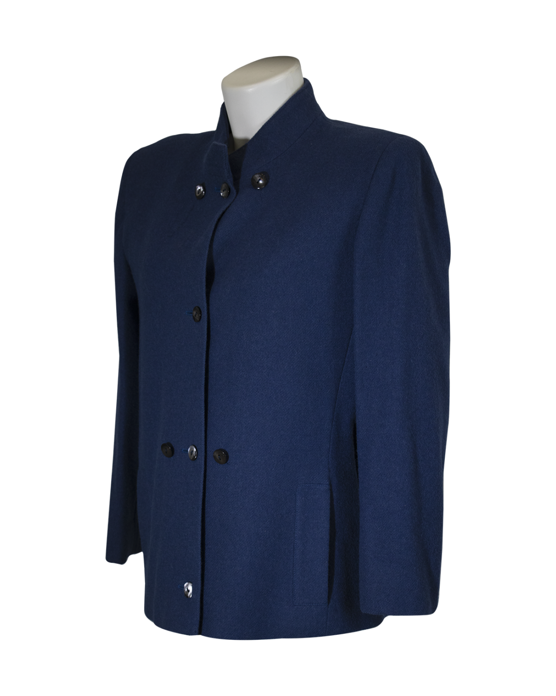 Pierre Cardin Blue Wool Jacket from 1970s