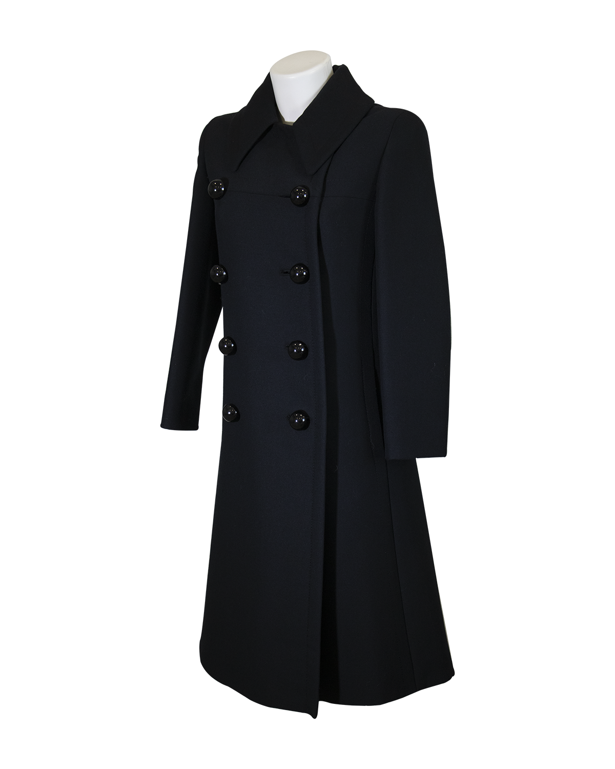 Pierre Cardin Black Coat from 1970s